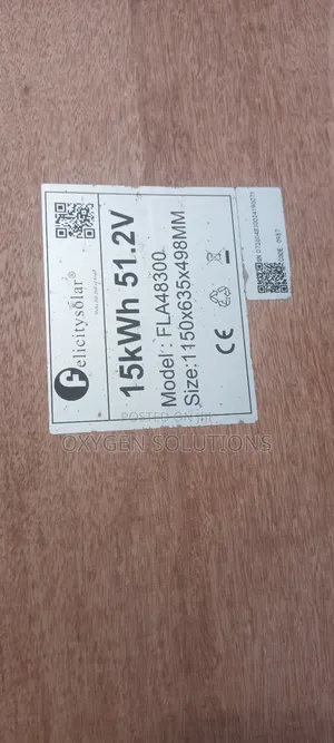 Felicity 15kwh 51.2v Flat Lithium Battery