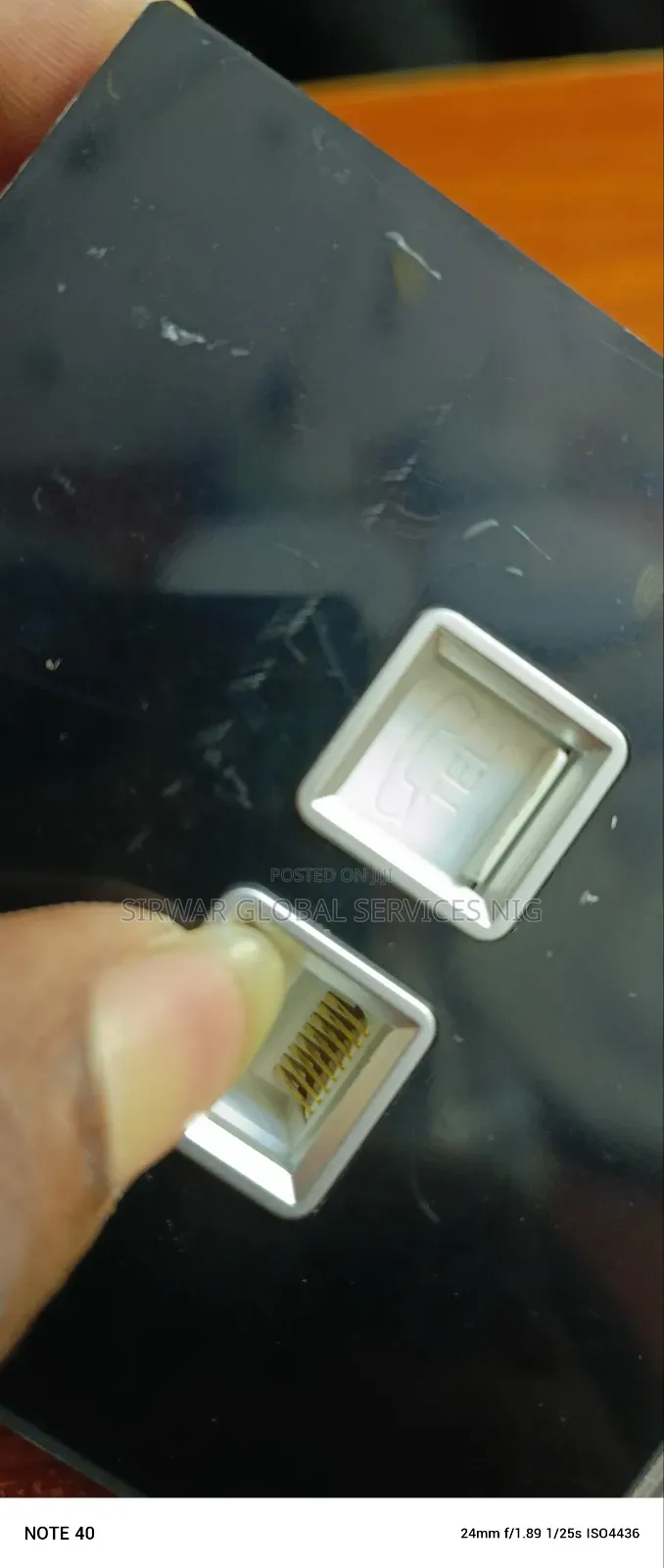 Computer Internet Socket + Telephone Socket