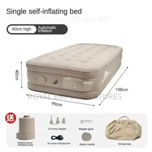 Single Self Inflating Inflatable Air Bed