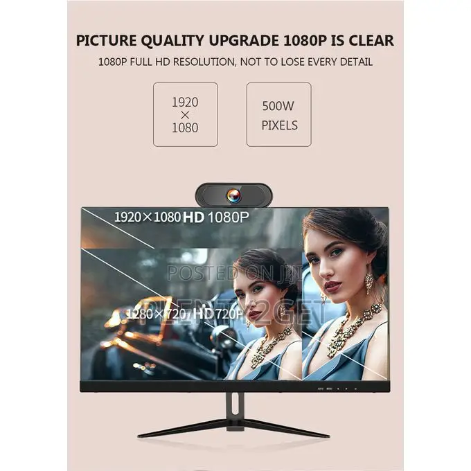1080p Hd Usb Webcam With Microphone