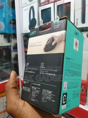 Logitech Lift Vertical Ergonomic Mouse, Wireless, Bluetooth