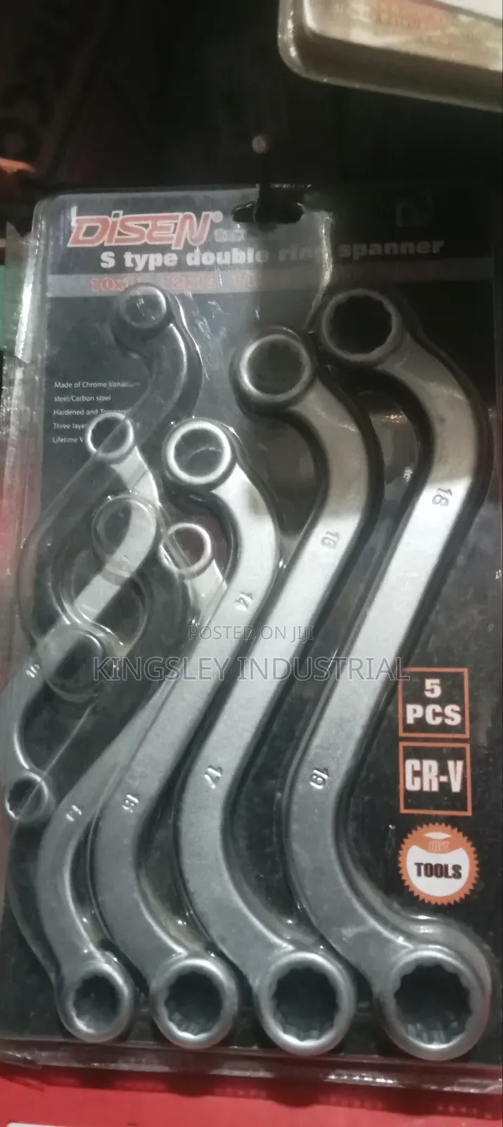 S-Type Double Ring Spanner 10,11,12,13,14,15,16,17,18,19 Set
