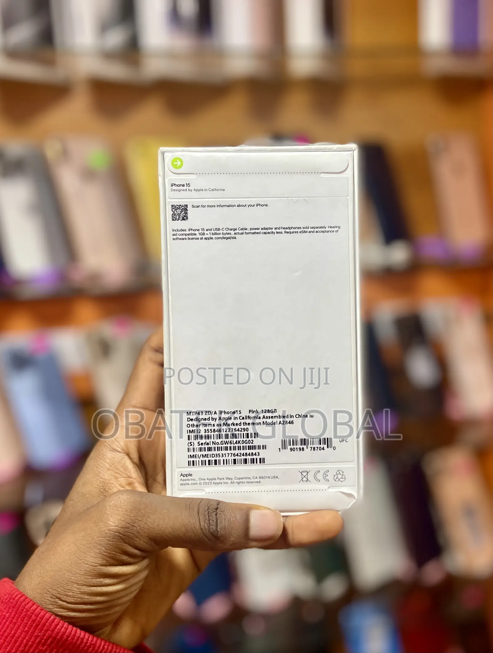 New Apple iPhone 15 128 GB Pink