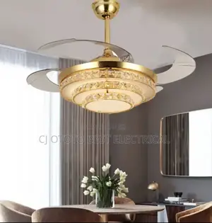Crystal Fan Chandelier Led Drop Light