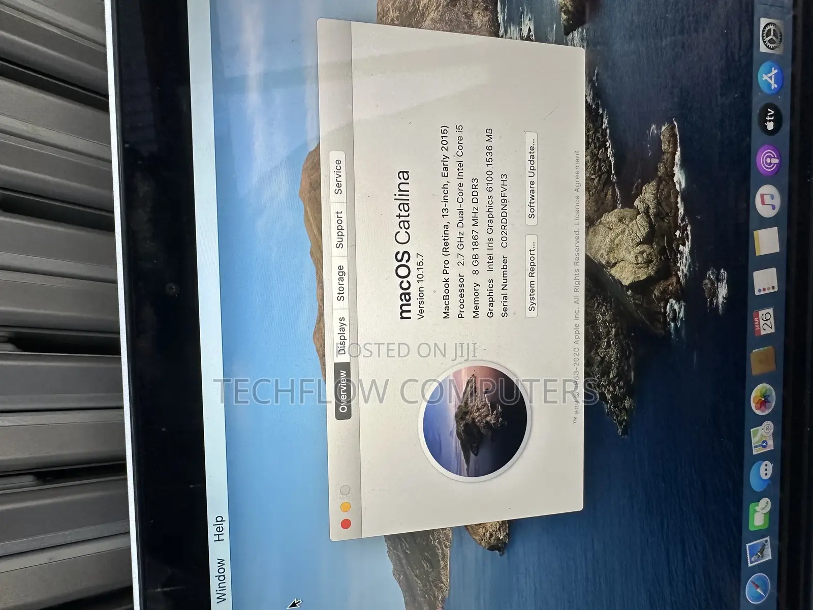 Laptop Apple MacBook Pro 2015 8GB Intel Core I5 SSD 256GB