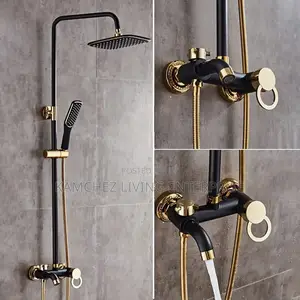 Luxury Rainfall Handheld Shower Set – High Pressure