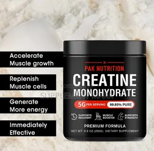 Creatine Monohydrate 5000mg (50 Servings) - 250g Powder