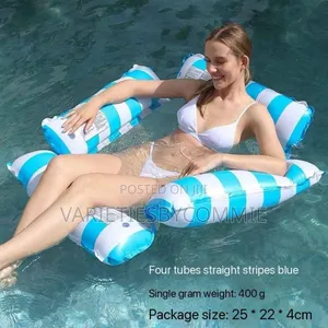 Inflatable Water Resistant Floater With Back Rest