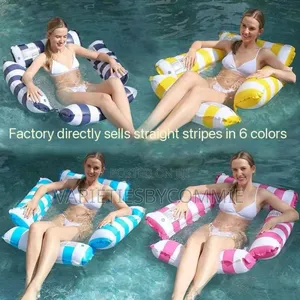 Inflatable Water Resistant Floater With Back Rest