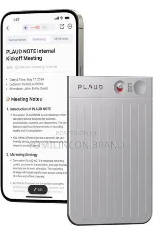 Plaud PLD-64g-St Note Smart Starlight Ai Voice Recorder