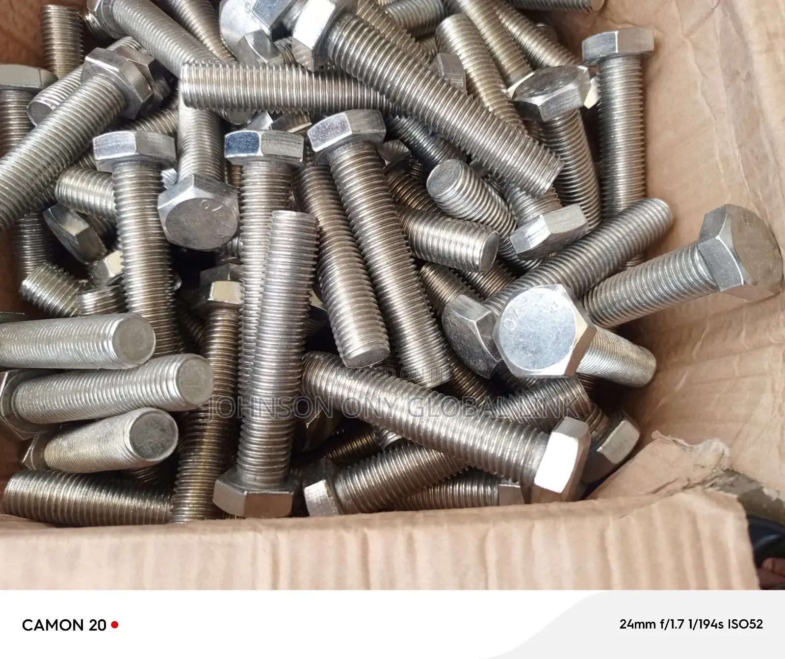 20mm Bolt Nut (Stainless)