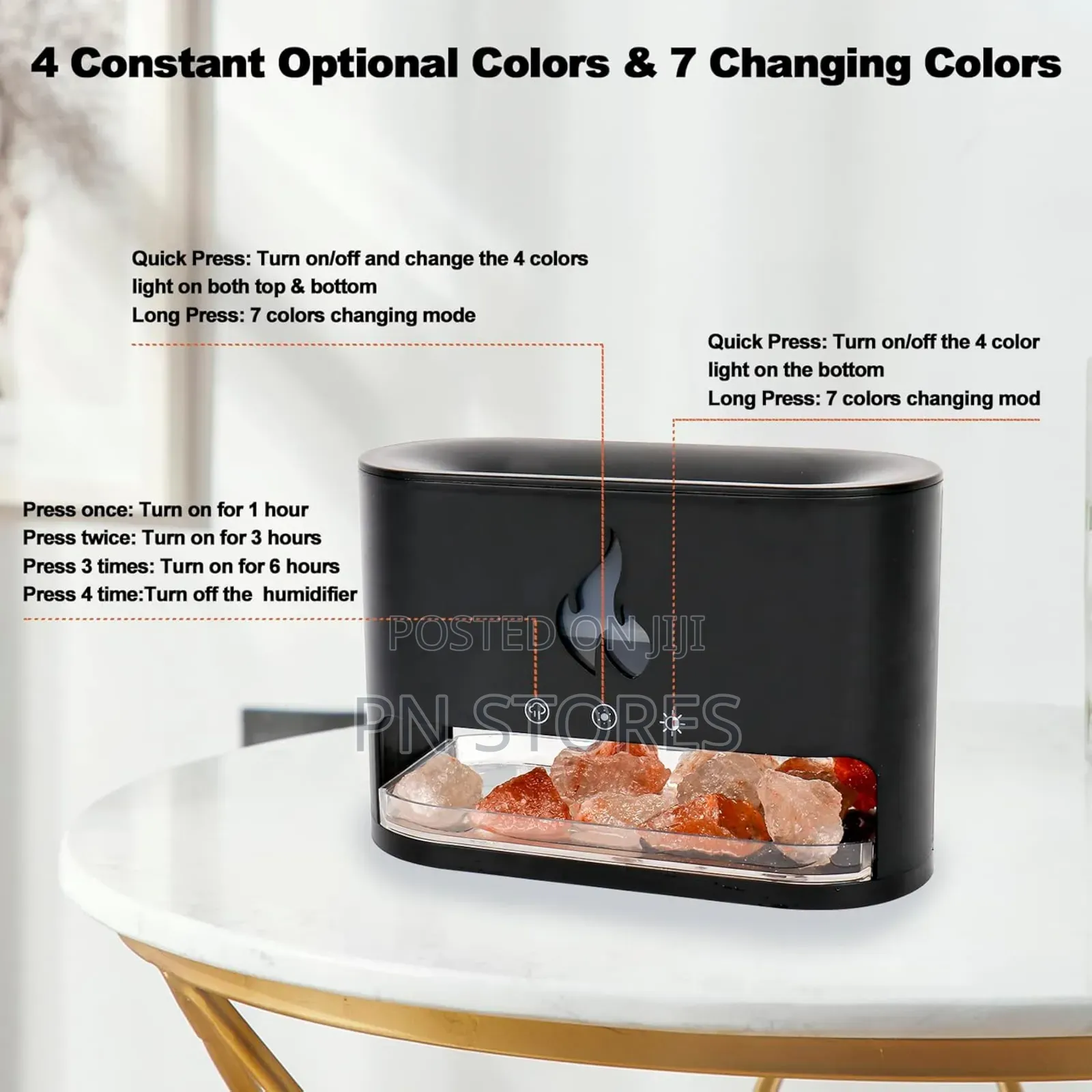 Aroma Diffuser With Salt Rocks