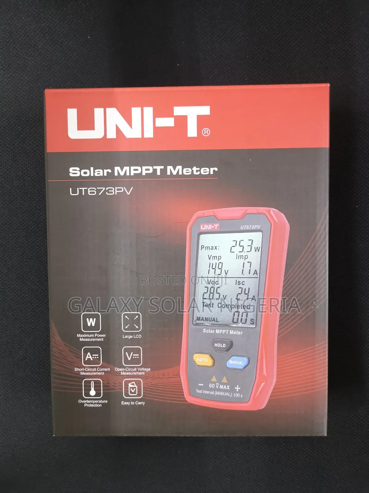 Unit Tools Ut673pv Solar MPPT Meter