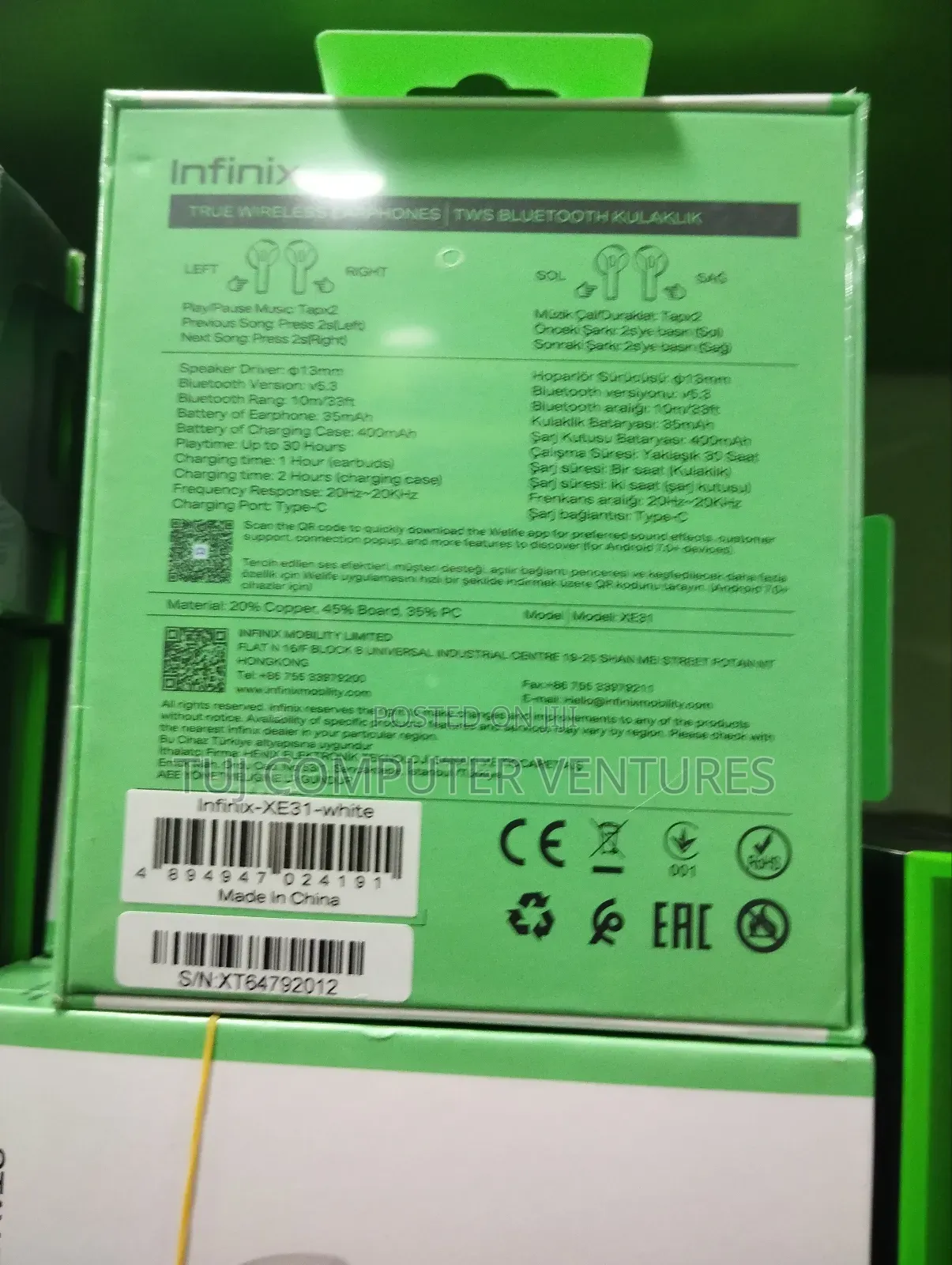 Infinix Xbuds 3 Earbuds