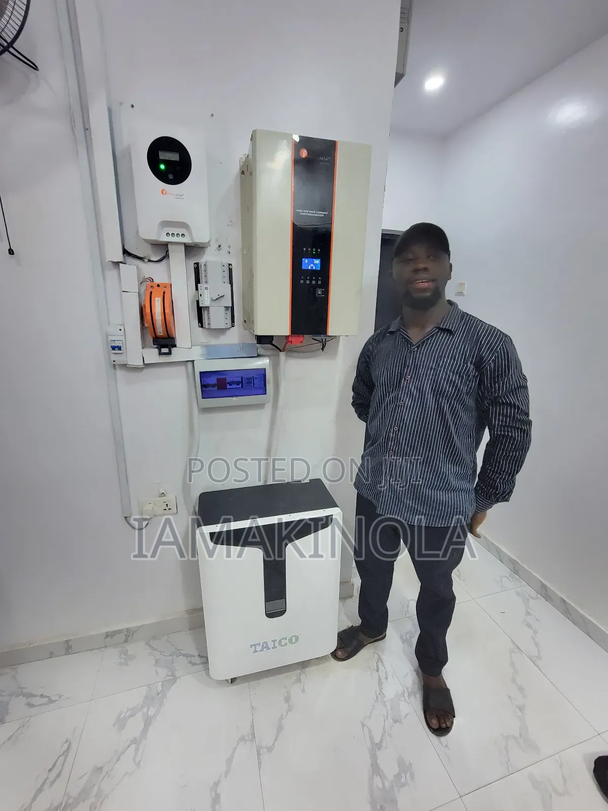 Professional Technician for Solar System Installation