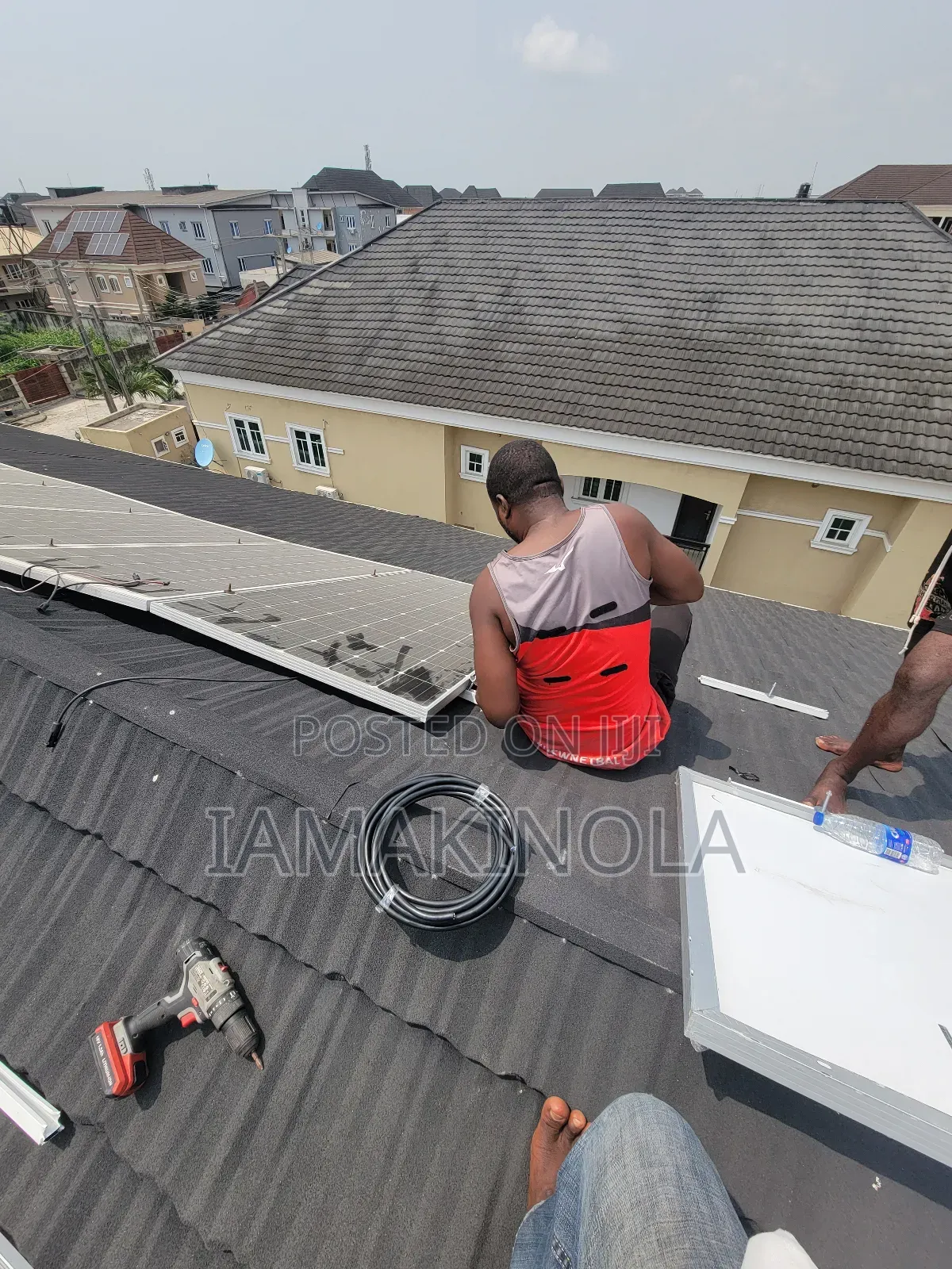 Professional Technician for Solar System Installation
