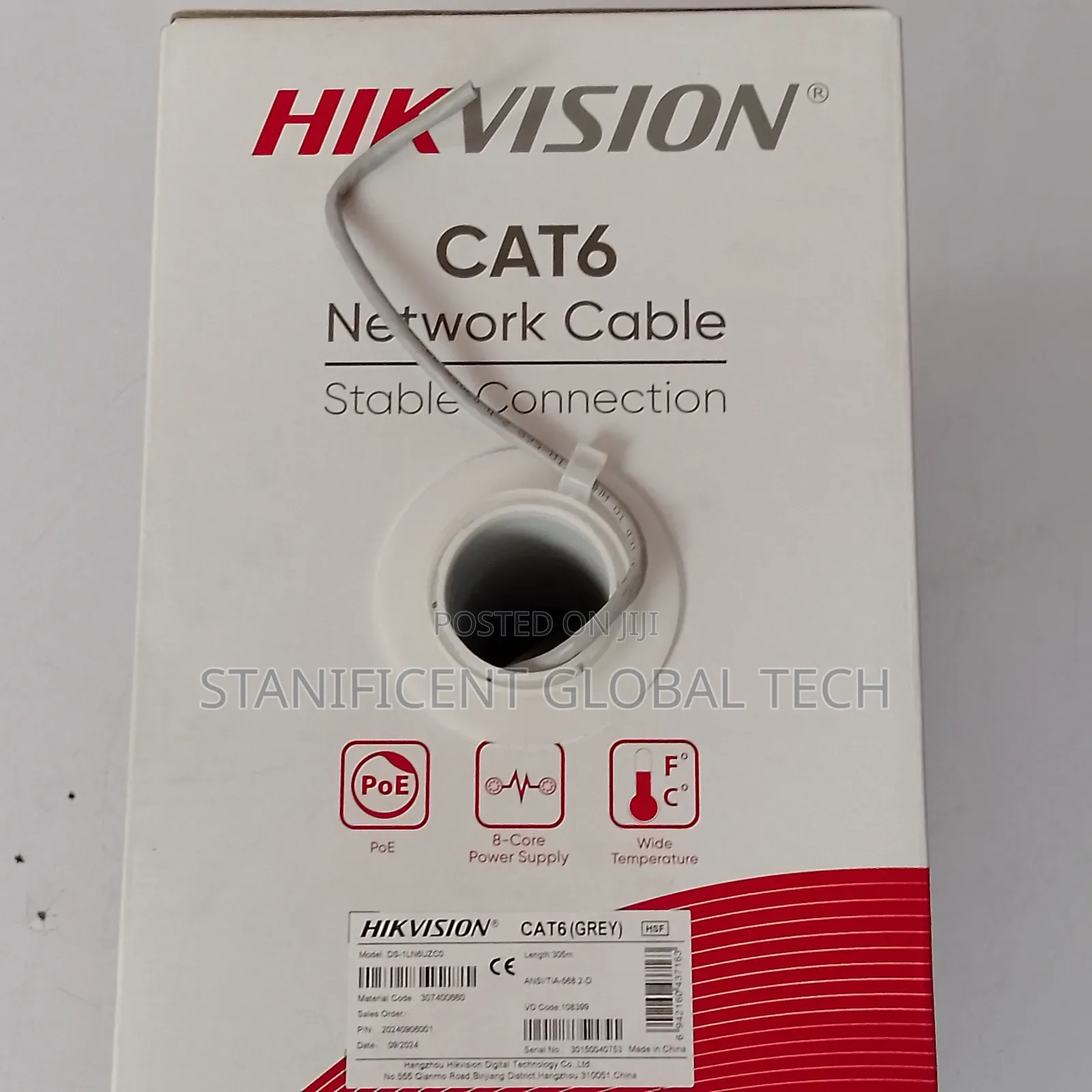 Hikvision 305meters Cat 6 Cable