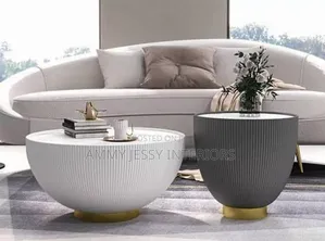 Exotic Quality Modern Round Center Table With Side Stool