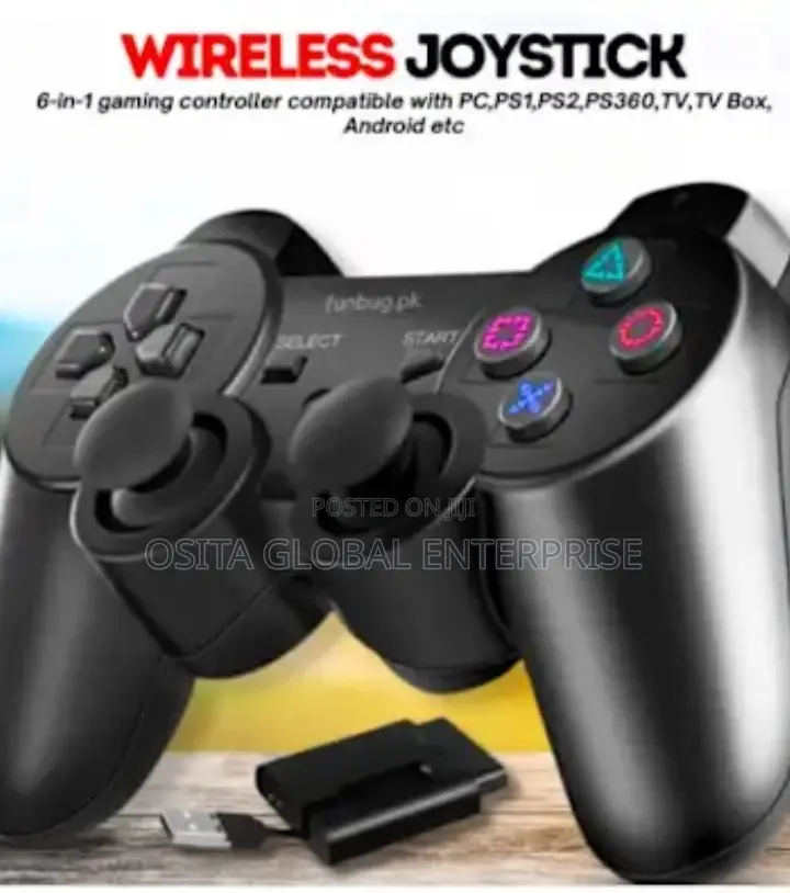 6in1 Wireles Controller Compatible for Laptops, Ps1/2/3/Pc/Tv/Android