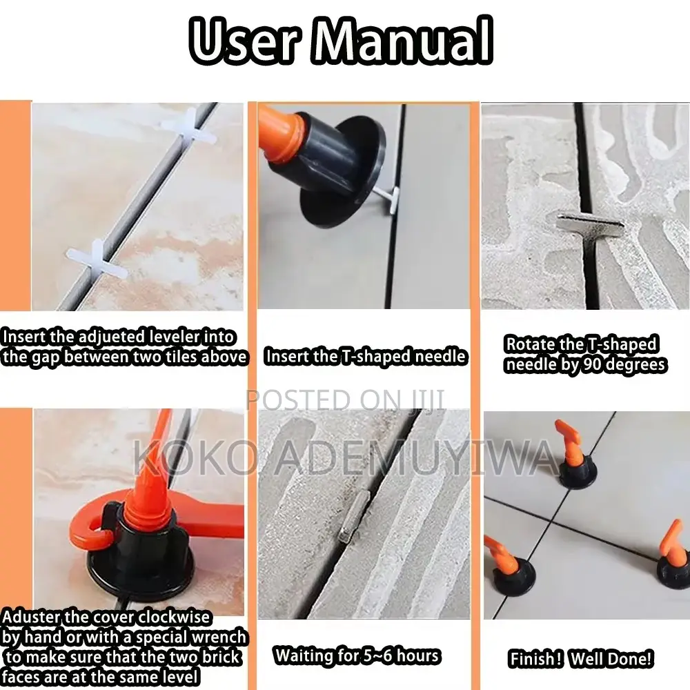 Reusable Tile Leveling System Tools