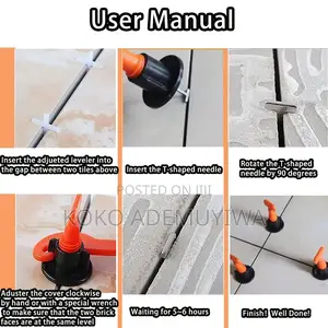 Reusable Tile Leveling System Tools