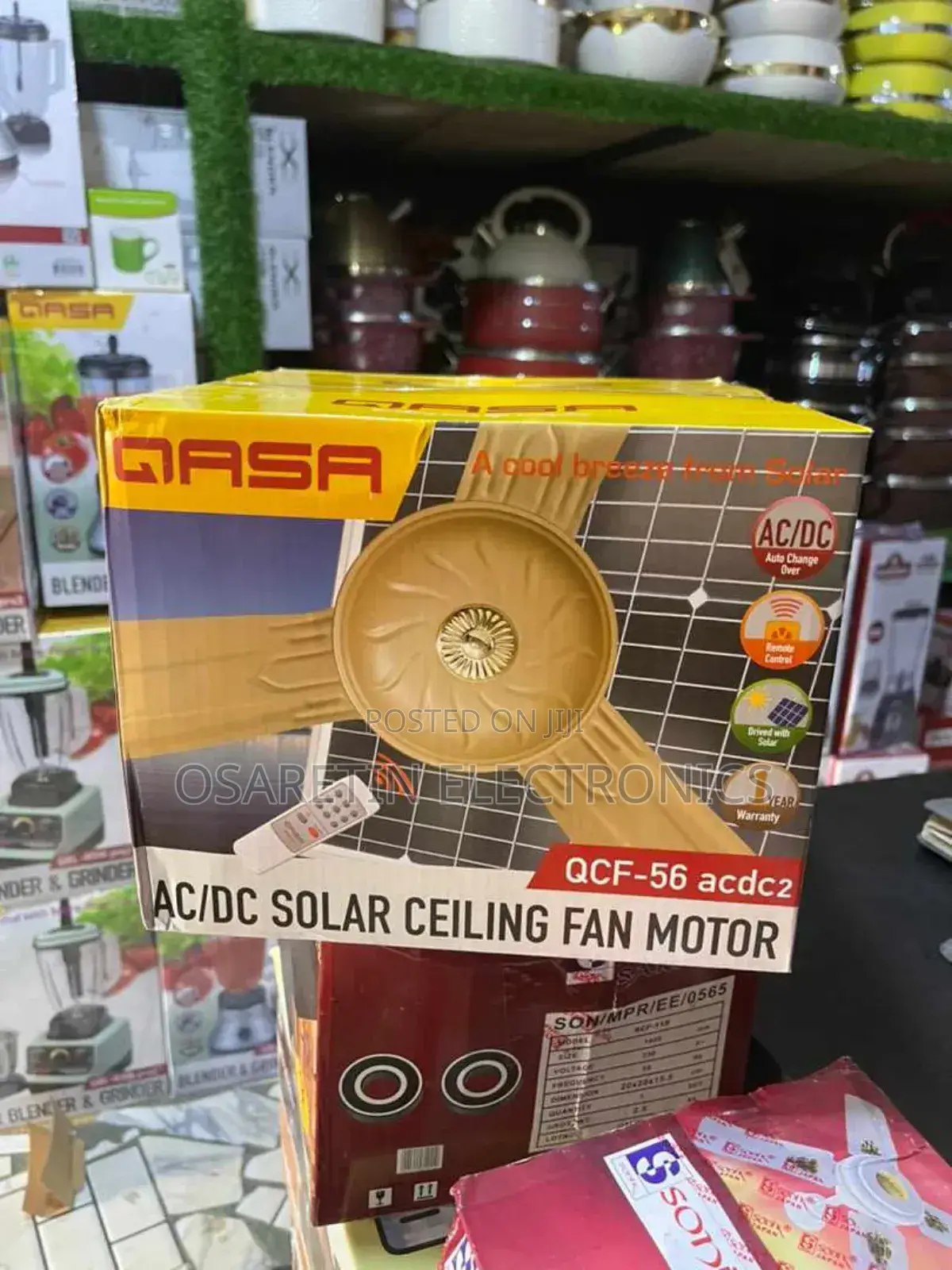 Qasa Solar Ac/Dc Ceiling Fan