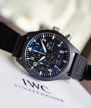 Original Iwc Schaffhausen Black Rubber Strap Watch