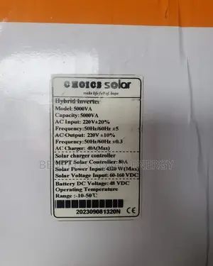 5kva 48v Choice Hybrid Inverter