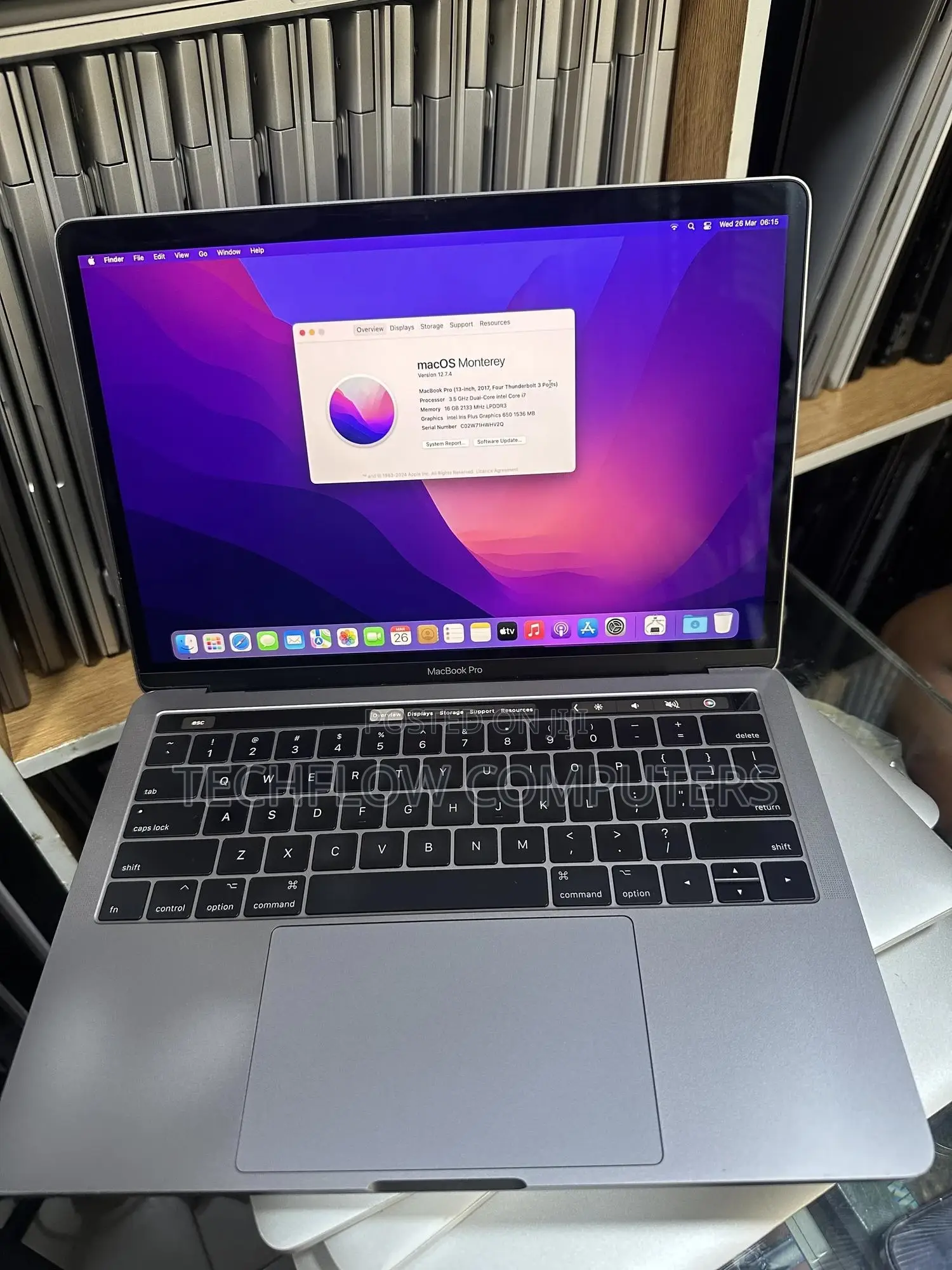 Laptop Apple MacBook Pro 2017 16GB Intel Core I7 SSD 256GB
