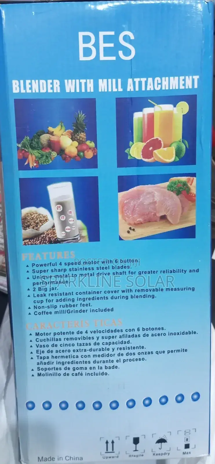 Sparkline Quality and Affordable Bes Solar Blender + Mill