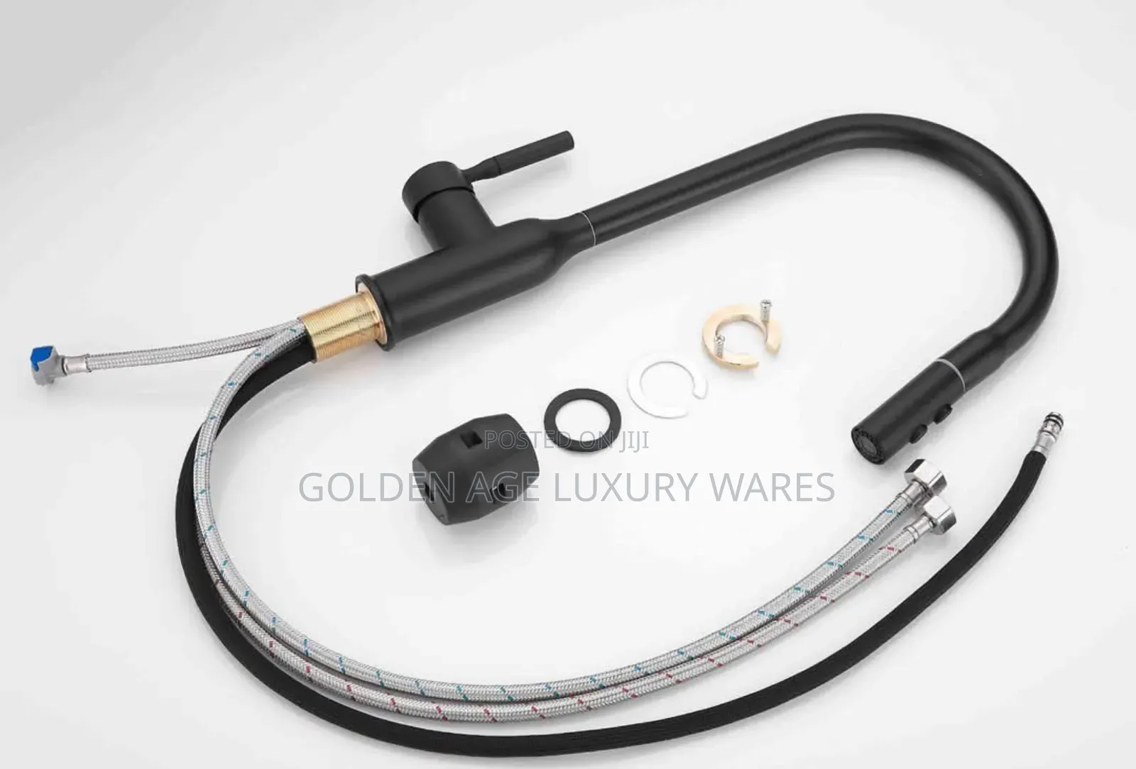 Best Quality Black Pullout Kitchen Tap