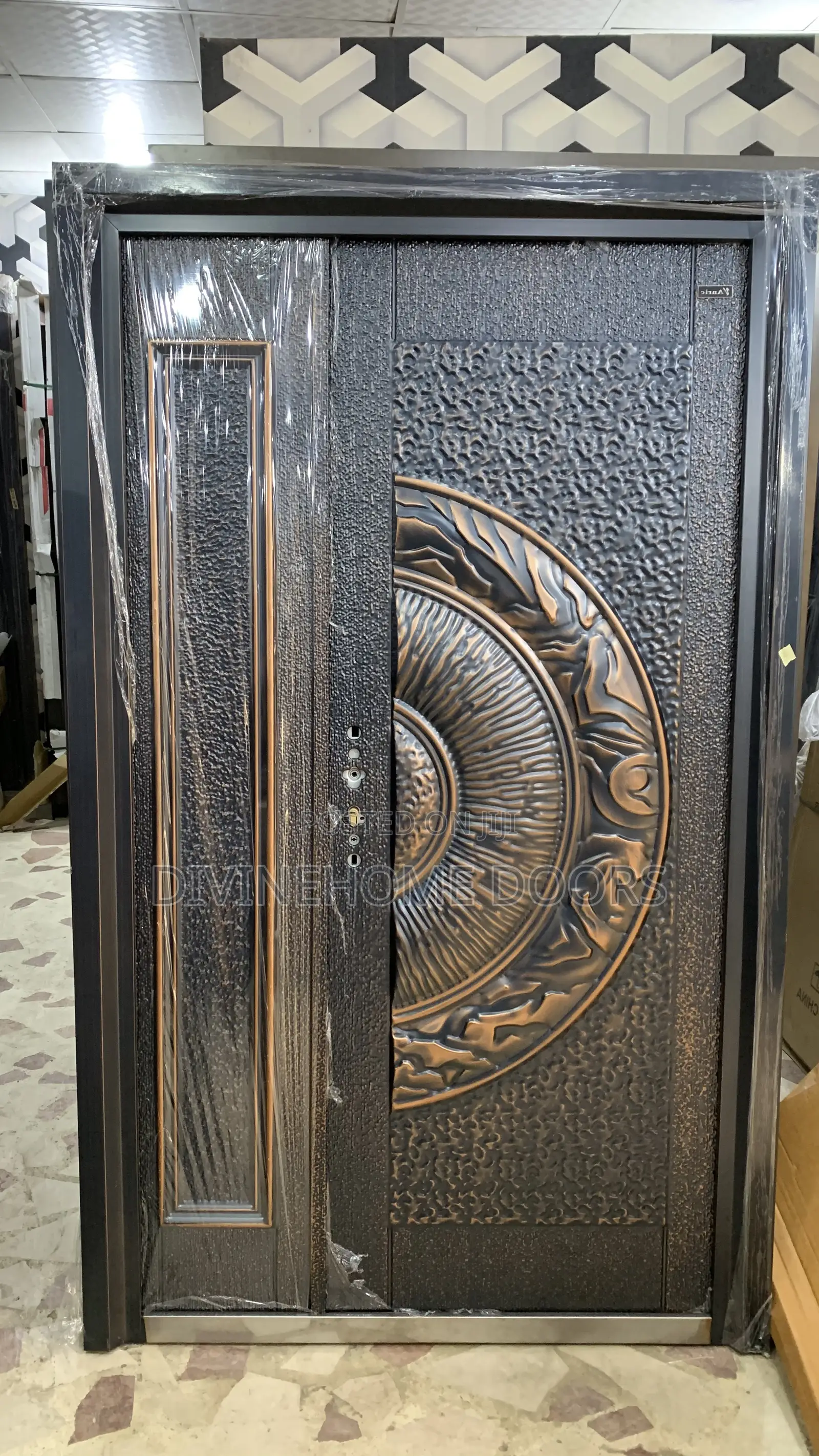 Double Half Moon Design Cast Door