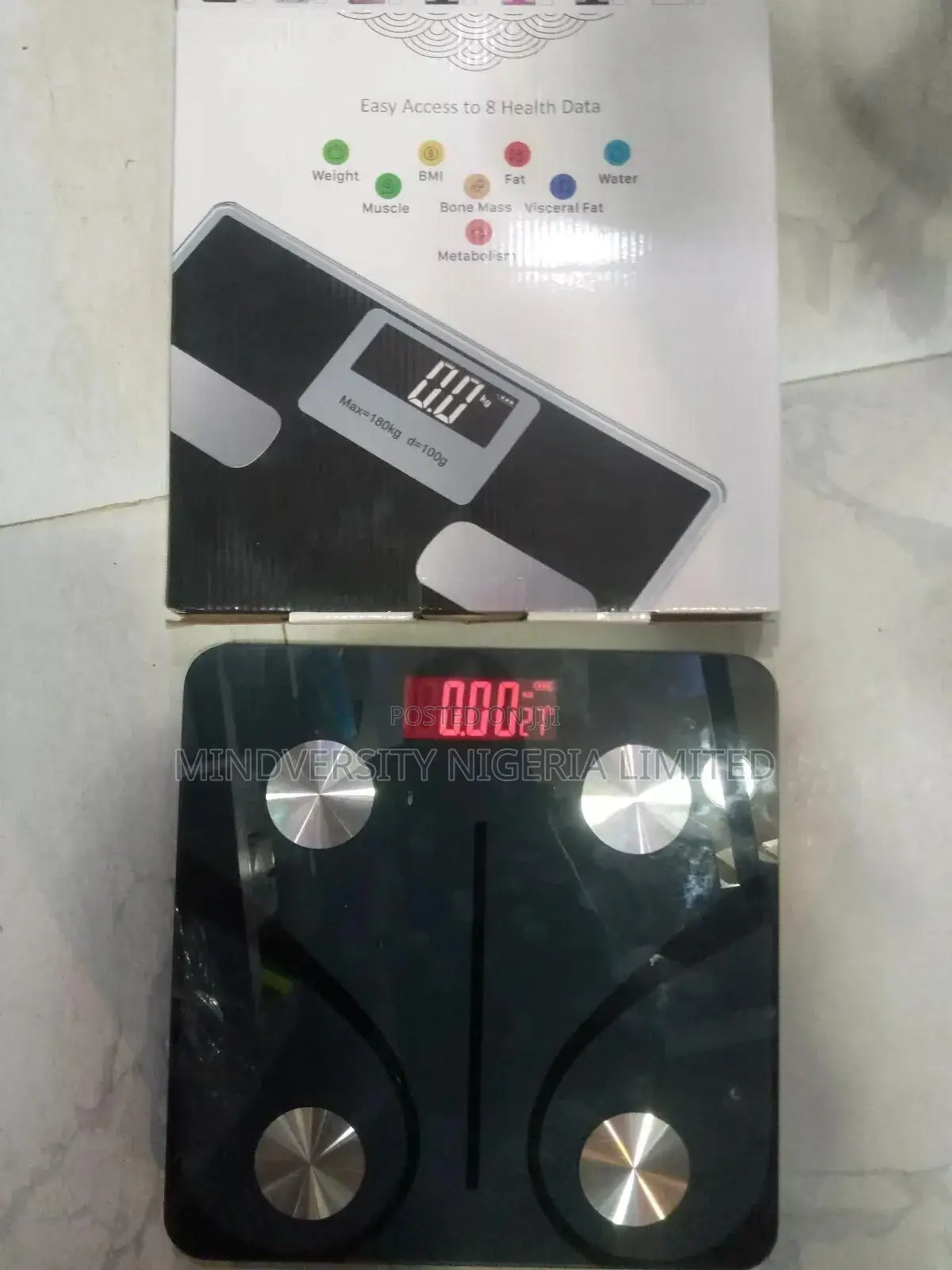 Smart Body Fat Scale (Easy Access To 8 Health Data)