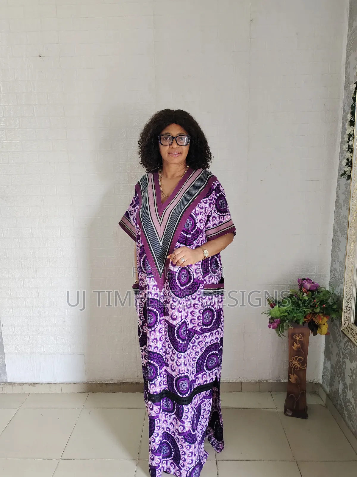 Luxury Ankara Gown With Asoke Prints