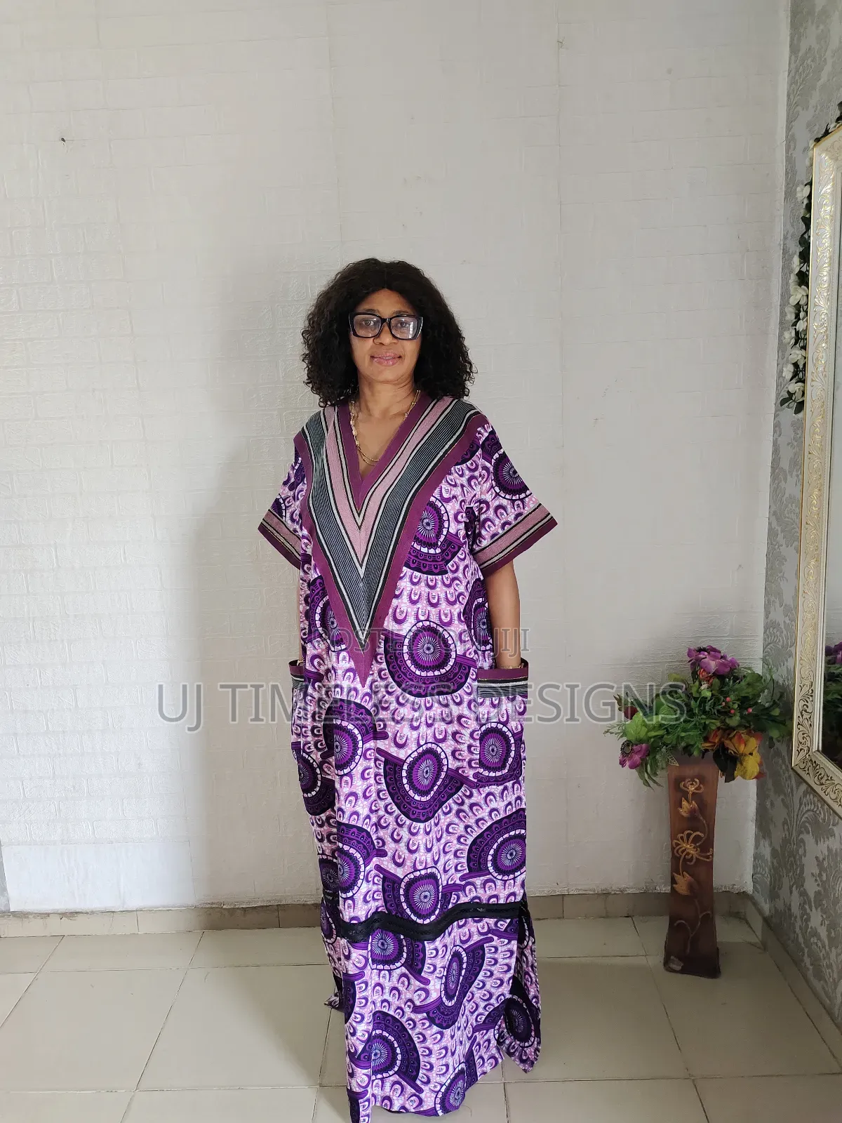 Luxury Ankara Gown With Asoke Prints
