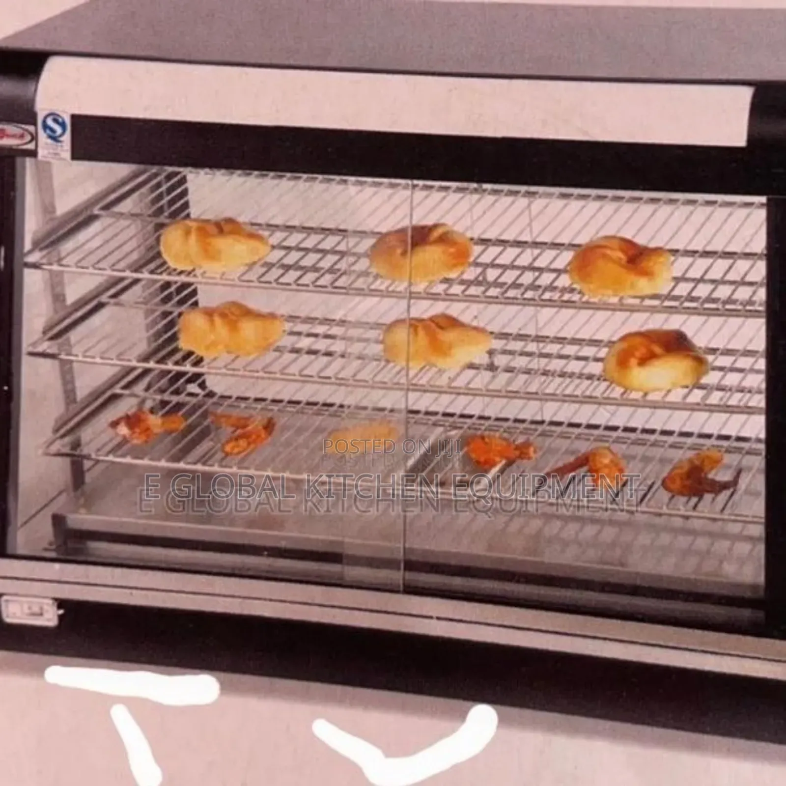 Black Snacks Warmer Display