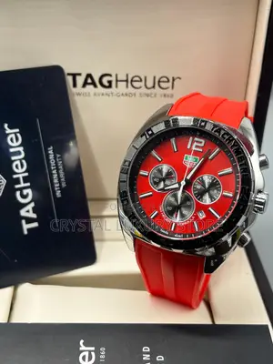 Tag Heuer Quality Men Rubber Strap Wristwatch