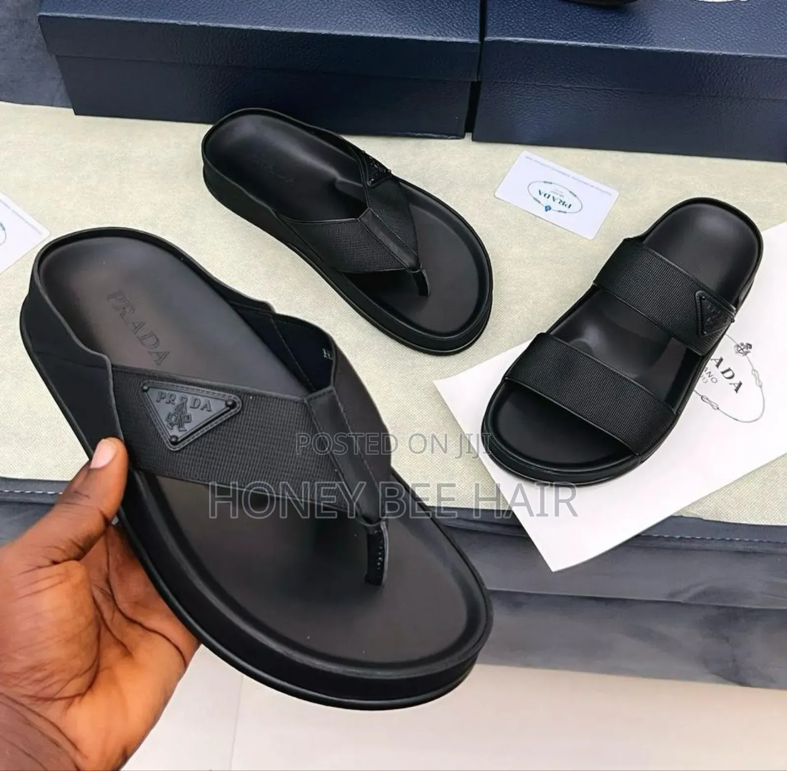 *Sallah Levels*  *Luxury Prada Scissors Slippers*