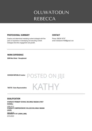 Application for a Part-Time Job