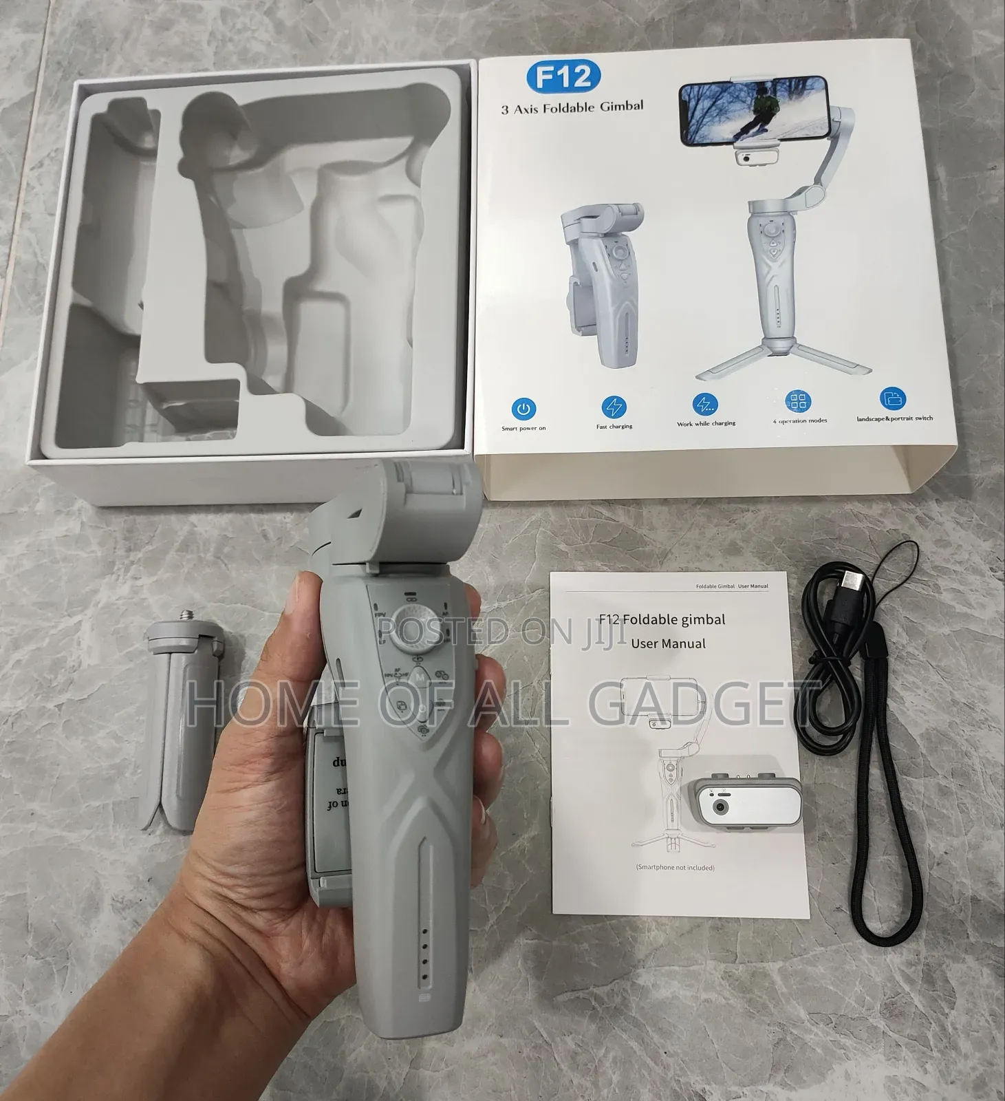 3-Axis Handheld Gimbal Optional Ai Face Smart Tracking