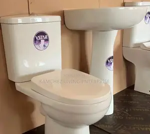 Vstar Micoe White Ceramic Toilet With Dual Flush System