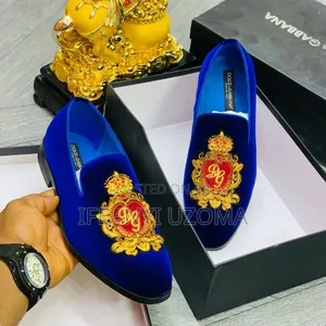 Blue Color Suede Luxury Shoe