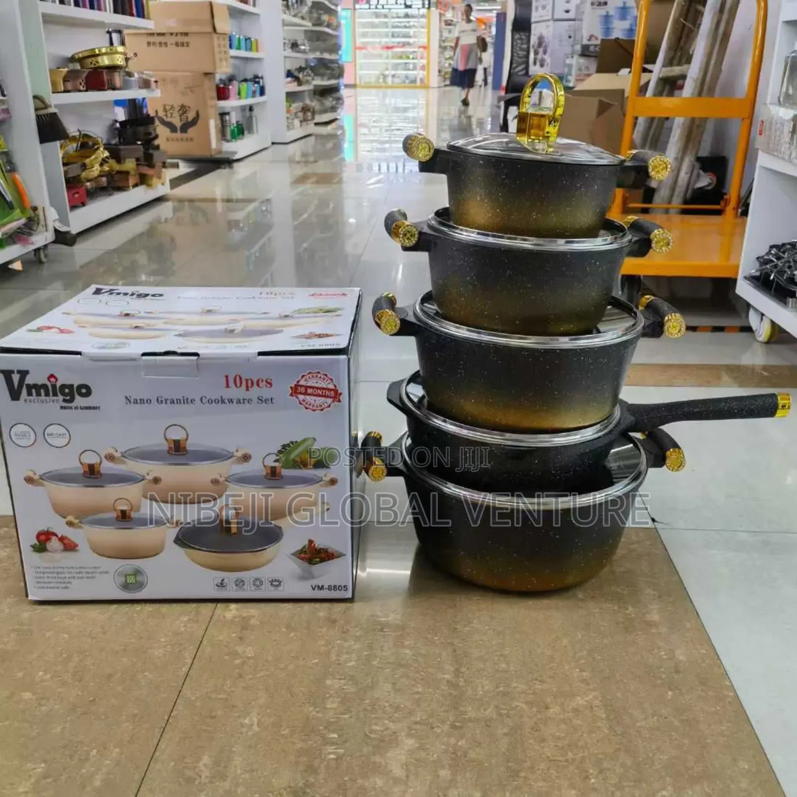 Vinigo10 Pc's Granite Cookware Set