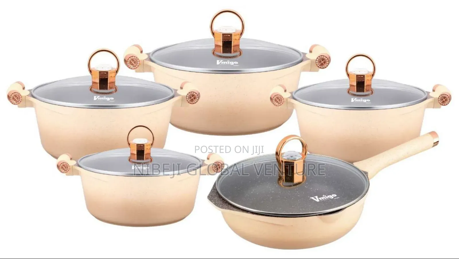 Vinigo10 Pc's Granite Cookware Set