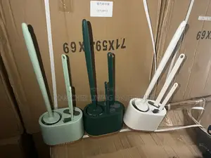 3-in-1 Silicone Toilet Brush Set – Deep Clean With Holder