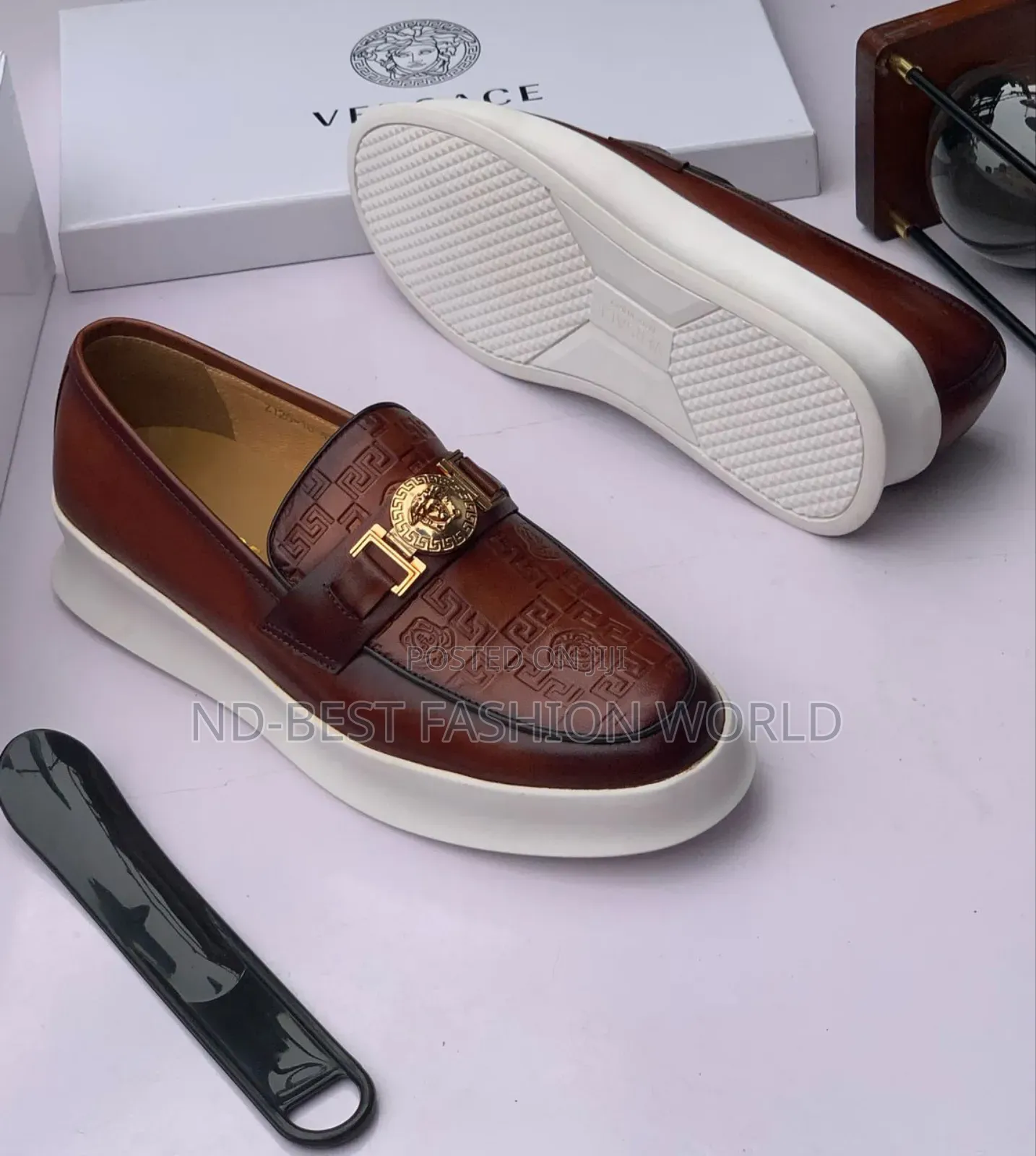 Versace Leather Quality Shoes