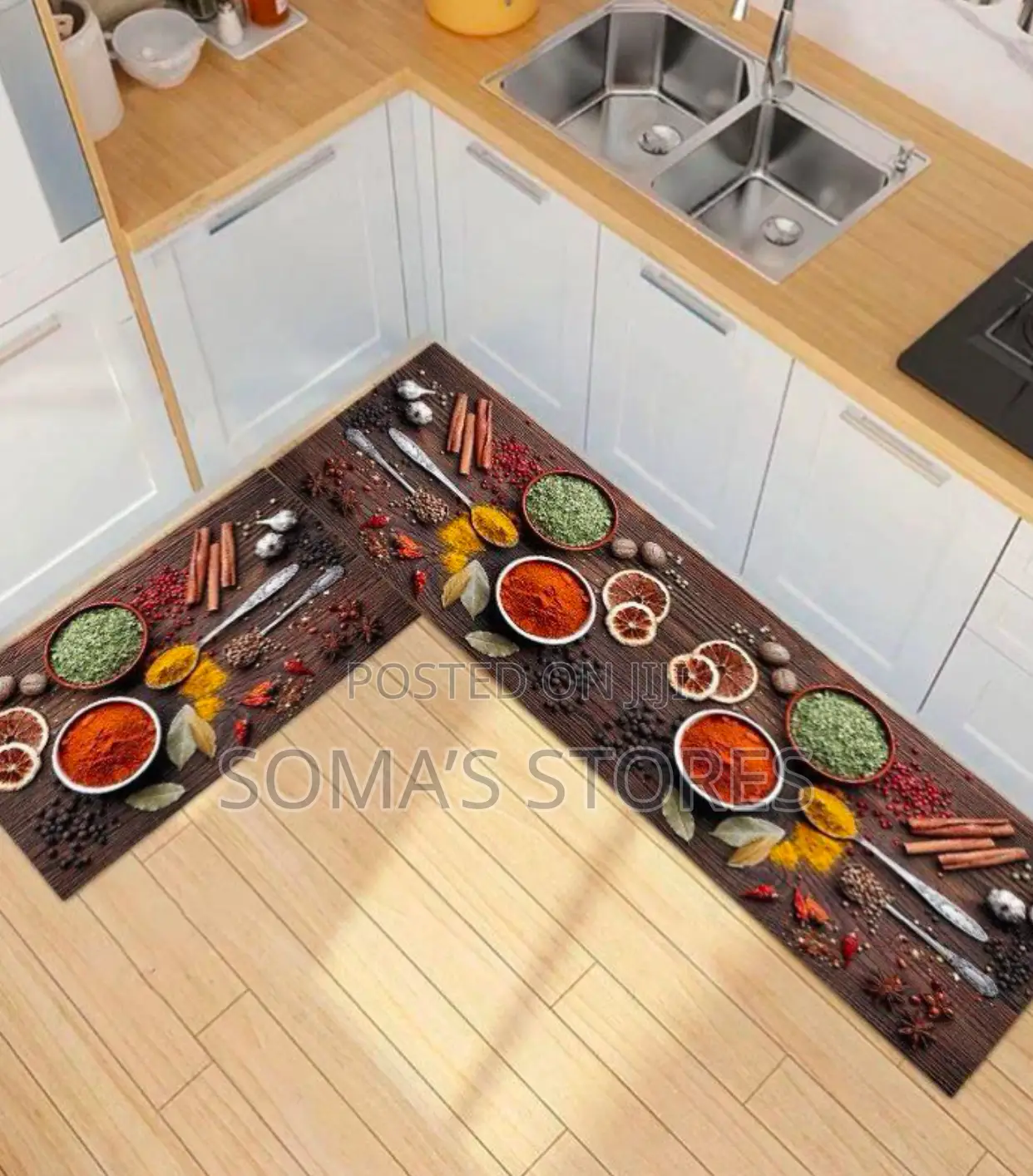 Polyester 2 In 1 Kitchen Mat