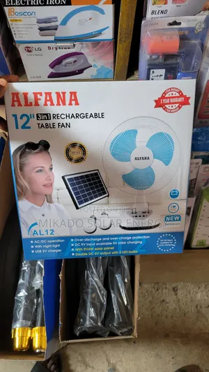 12" 3in1 Alfana Rechargeable Fan