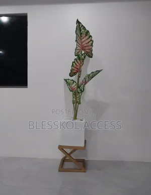 Artificial Angel Wings Potted With 30cm Square Fiberglasspot