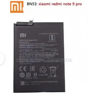 Replacement Battery for Redmi Note 9 Pro Bn53 Model
